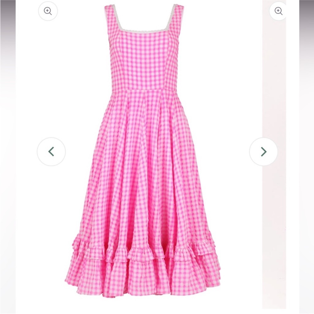 Jessakae Daze Pink Gingham Sleeveless Dress Country Cottage Vintage Inspired